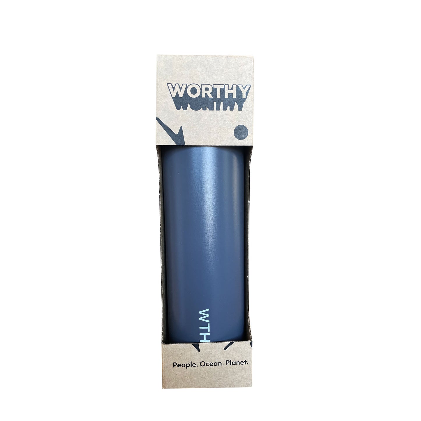 charcoal worthy drink bottle in box