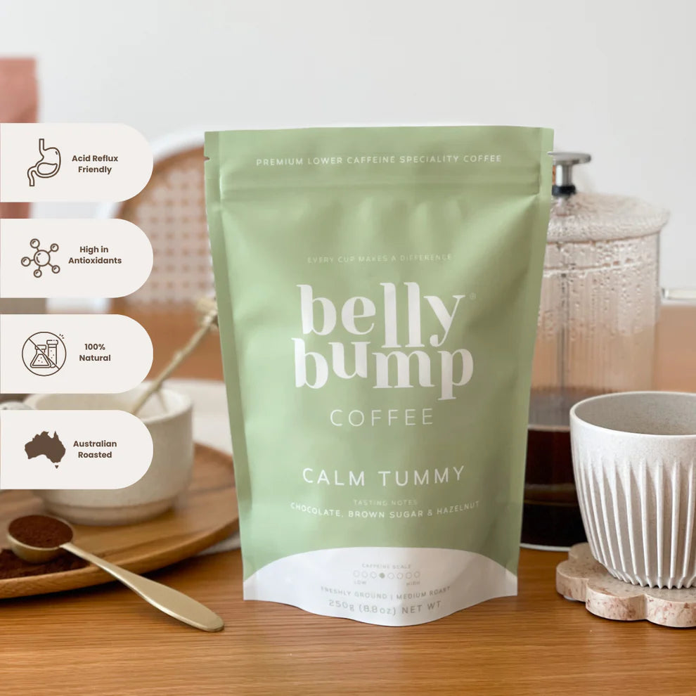 belly bump calm tummy coffee