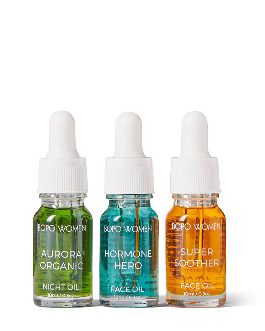 Bopo mini face oil trio