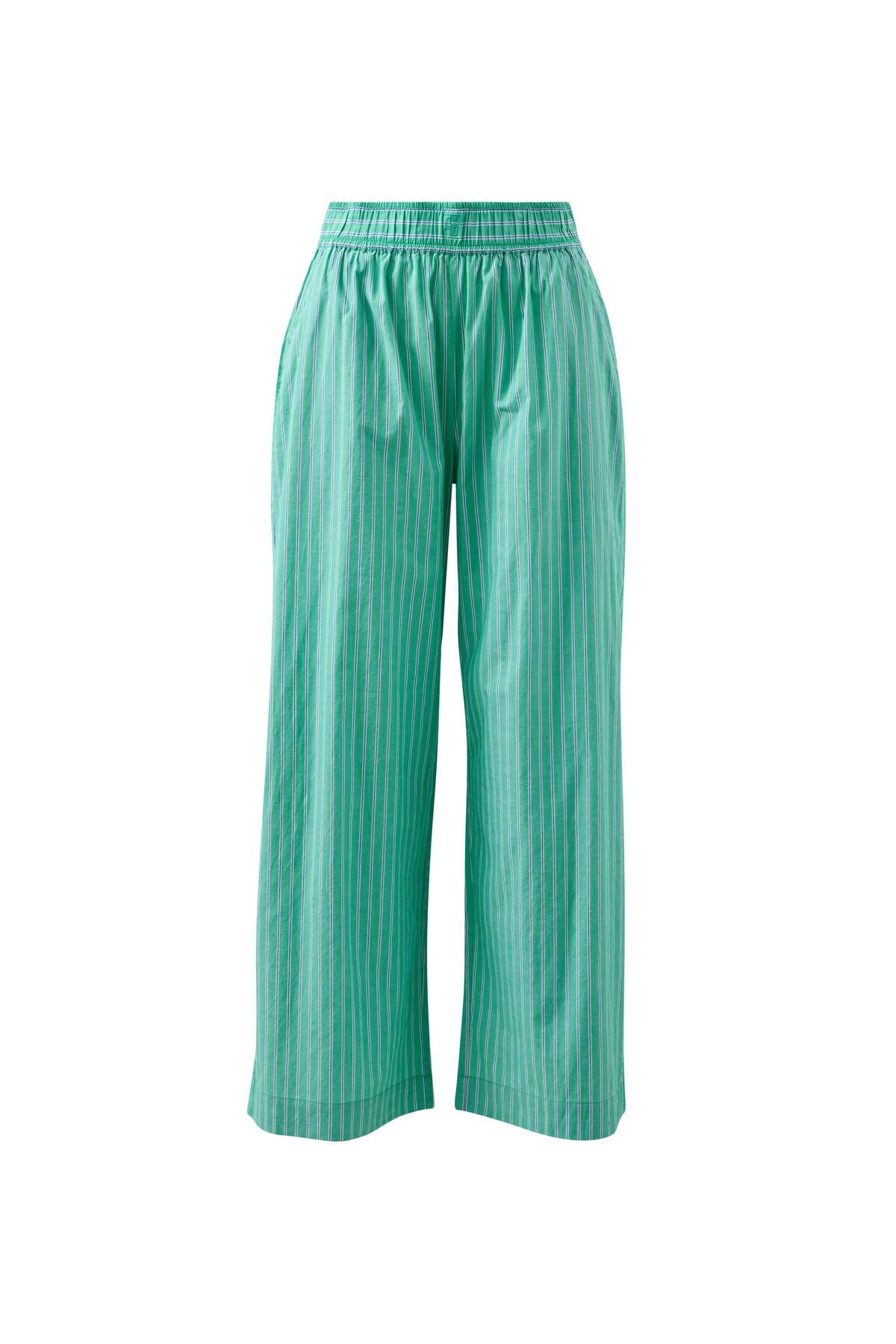 Ceres Life The Lounge Pant – Zesty Green Triple Stripe flat lay