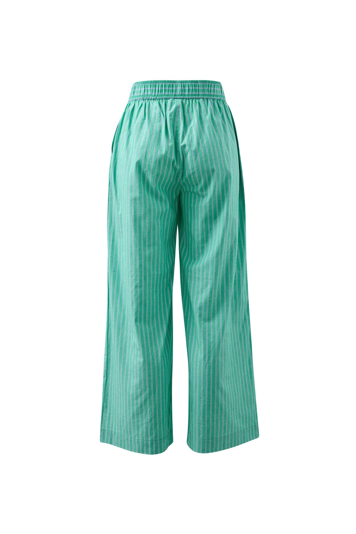 Ceres Life The Lounge Pant – Zesty Green Triple Stripe flat lay back shot