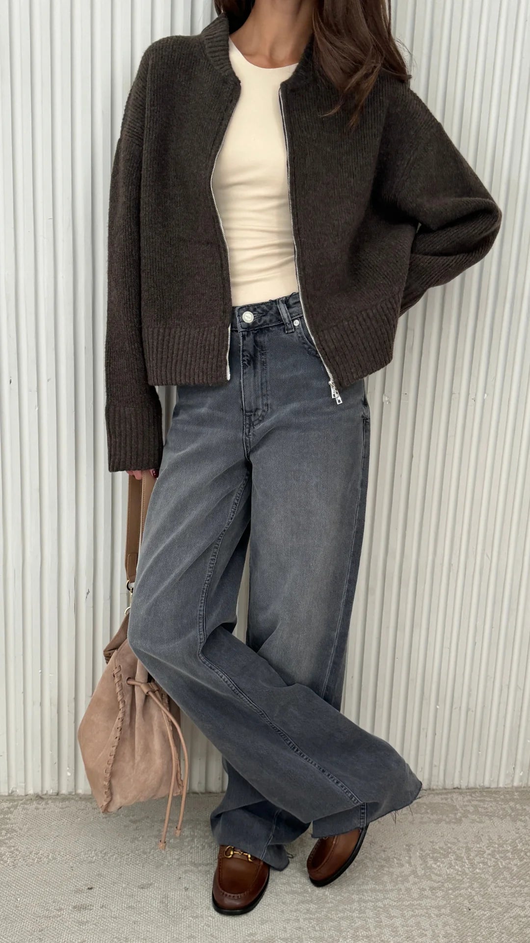 Charli Zoe cardigan in espresso 2
