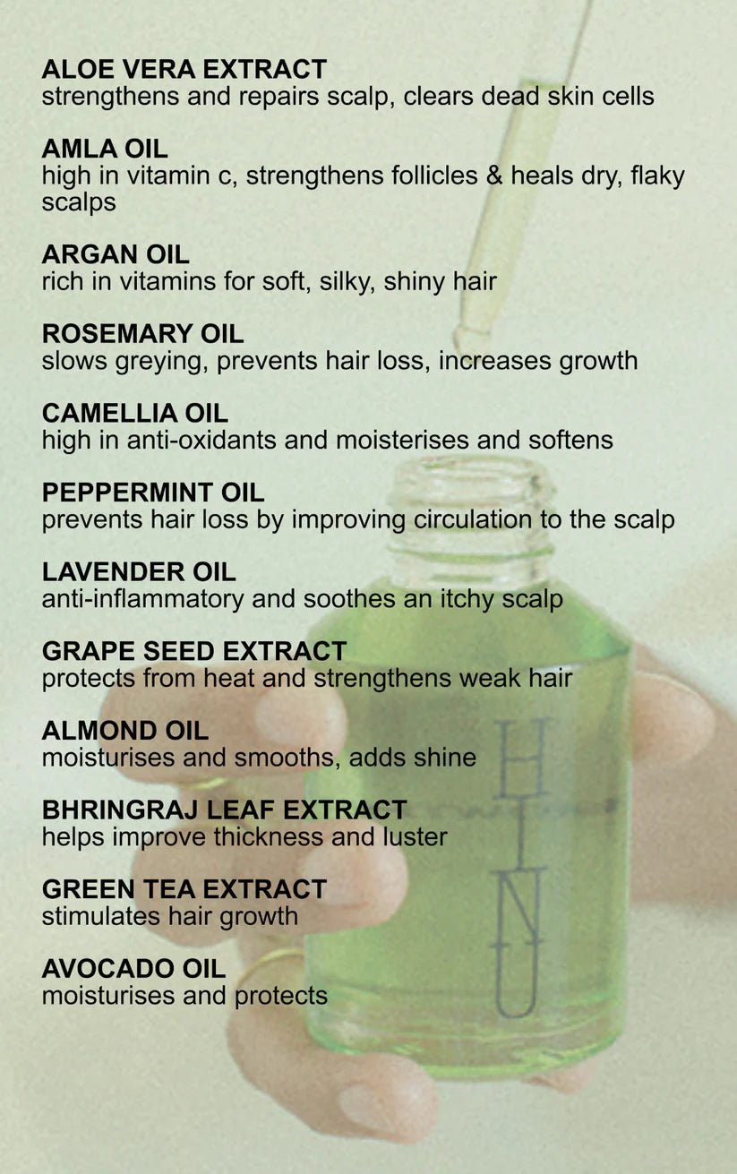 Hinu hair oil ingredients