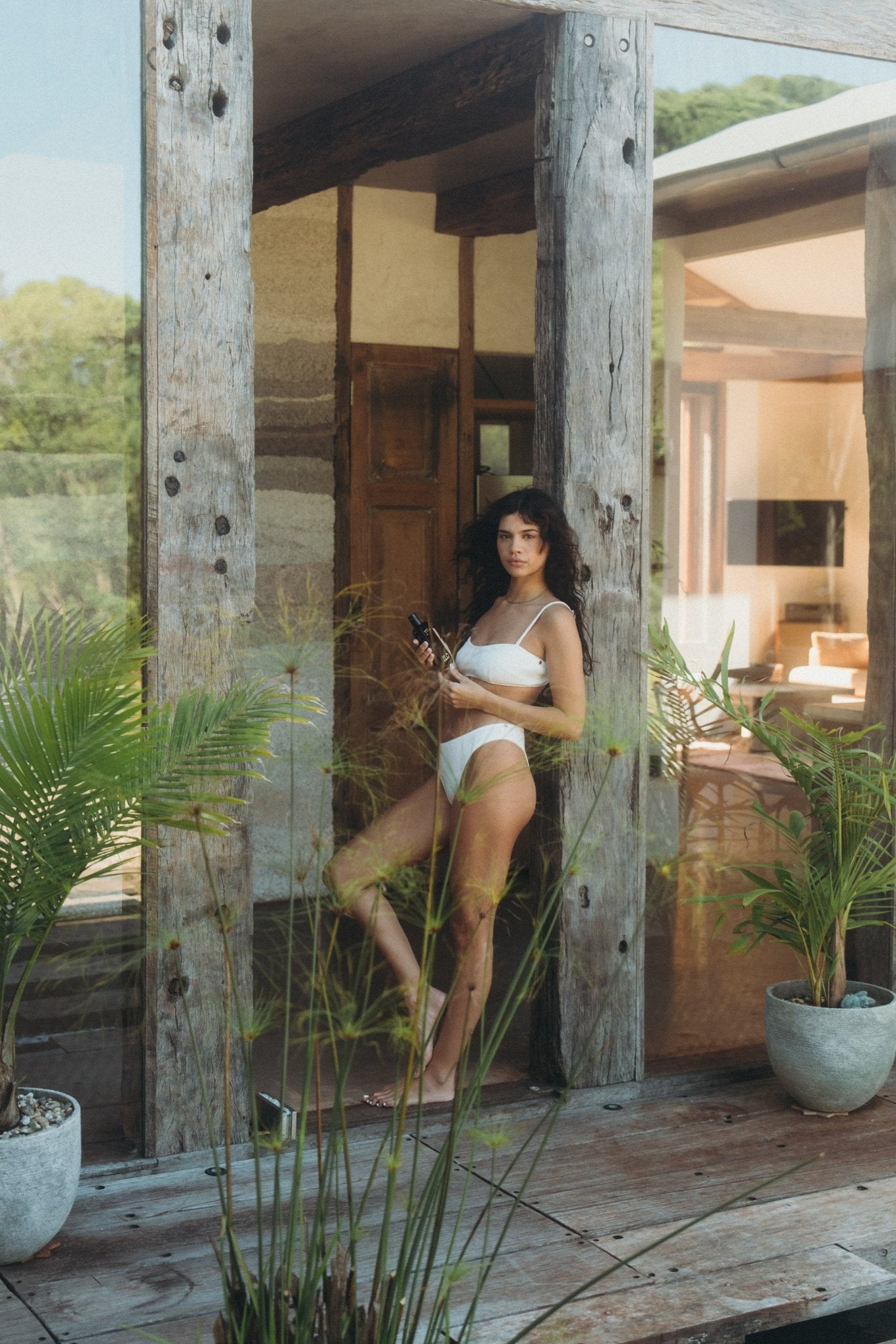 Ilo Wellness body oil campaign shot