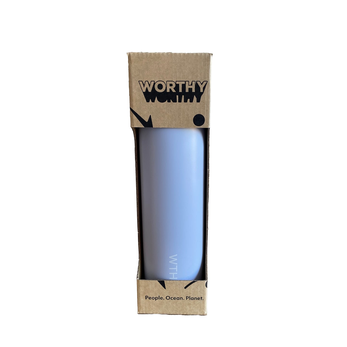 lilac worthy drink bottle in box
