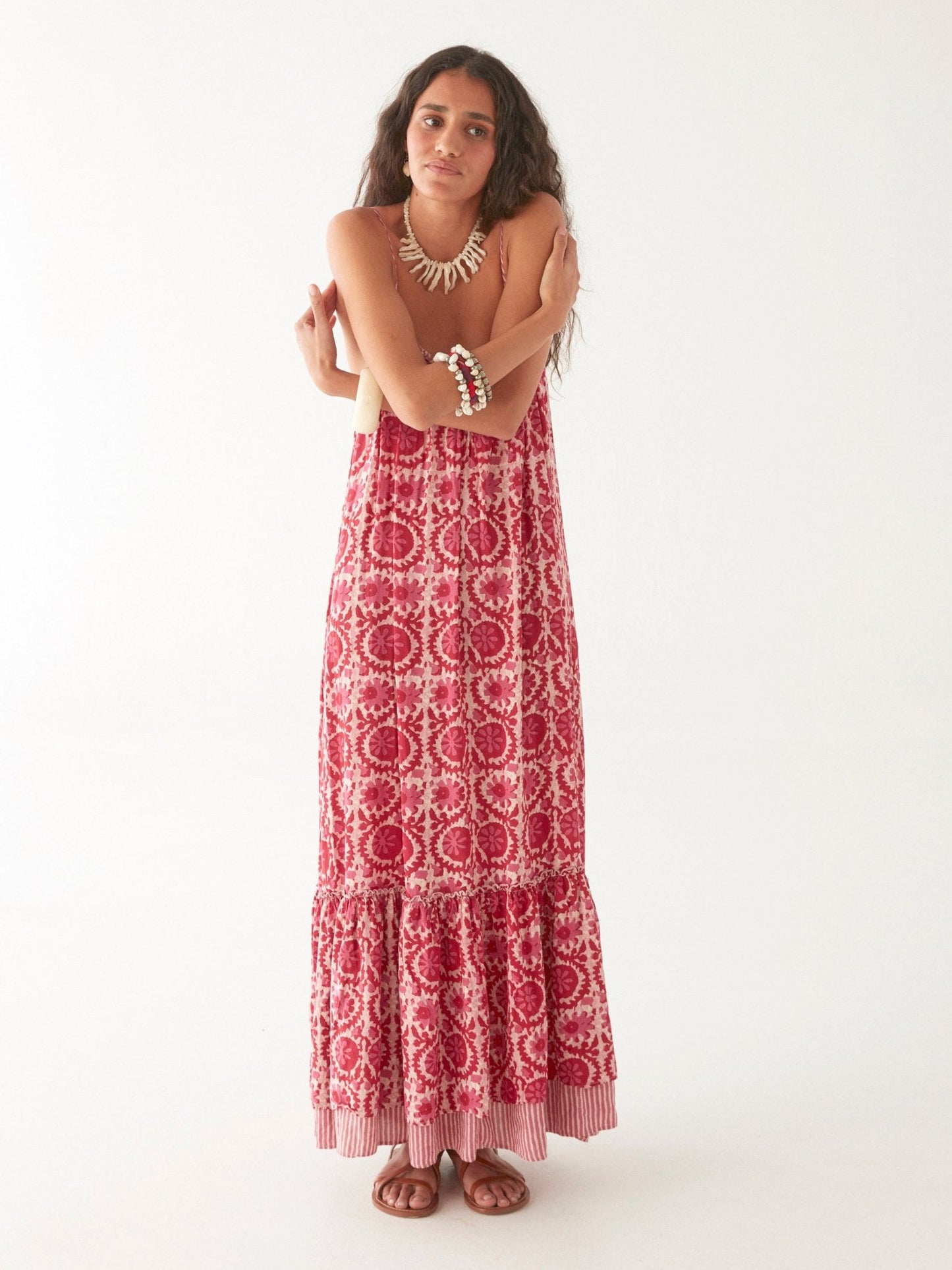 Maison Hotel Valeria Dress in Flamingo Grooves