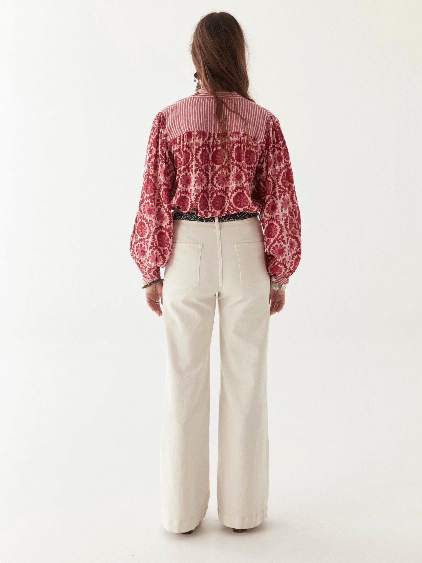 Maison Hotel Leandra Blouse flamingo grooves back shot 2