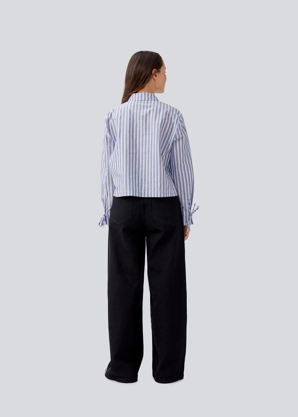 Modstrom Meyrick MD Stripe Shirt on model back shot