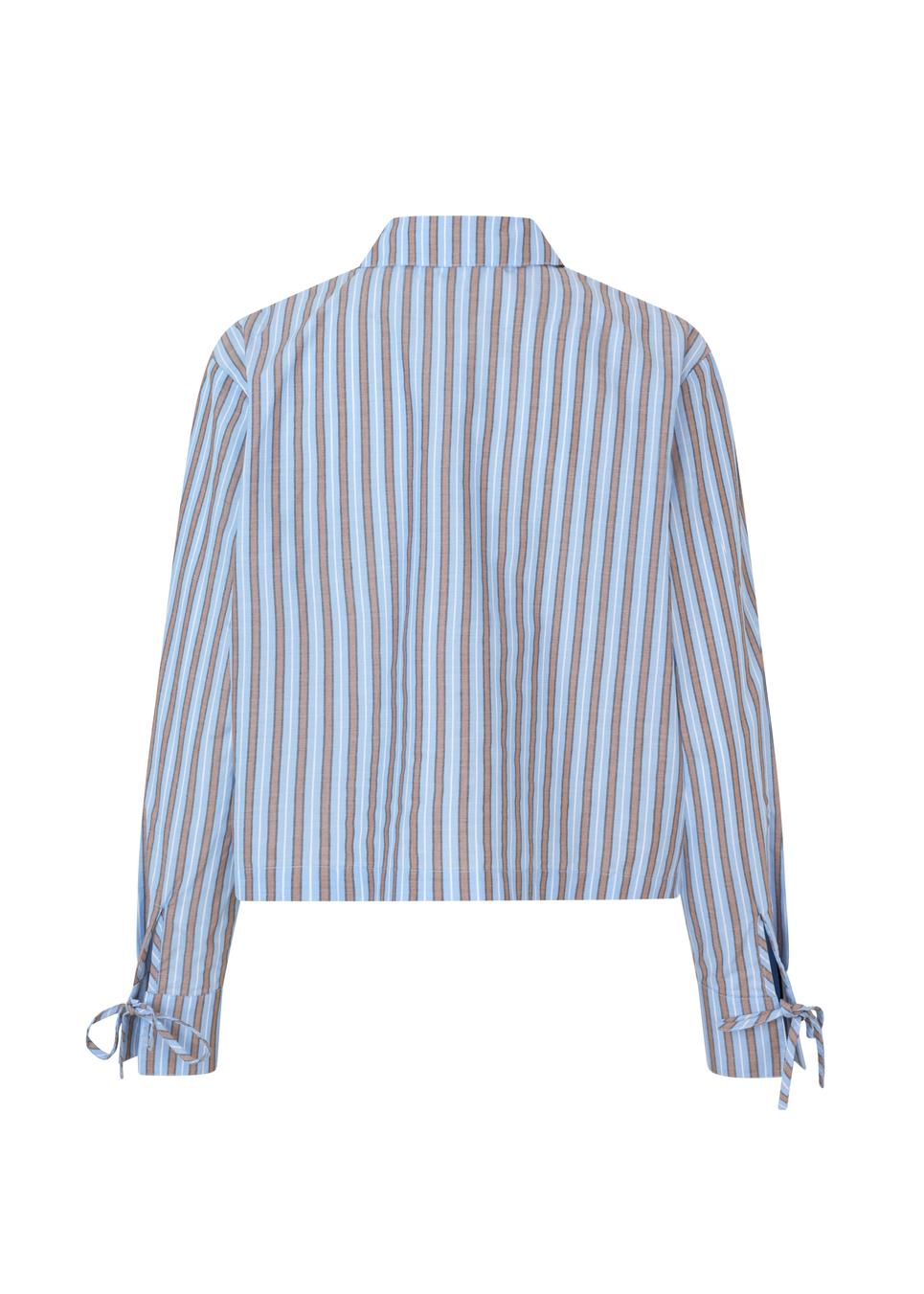 Modstrom Meyrick MD Stripe Shirt flat lay back shot