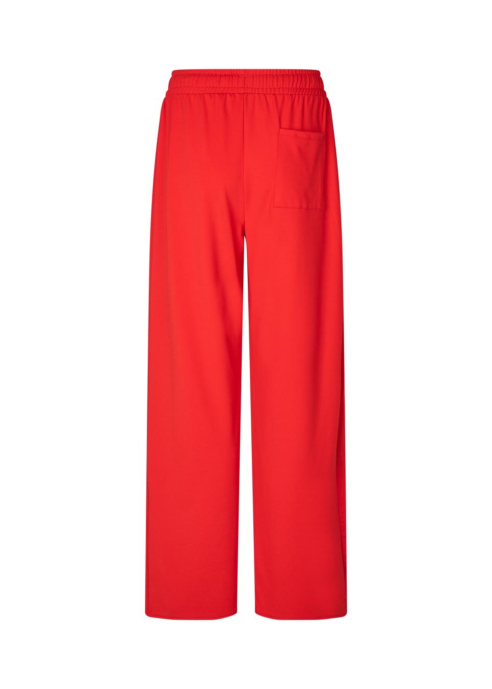 Modstrom Marietta MD Pants – Fire Red flat lay back shot