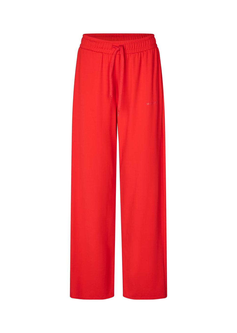 Modstrom Marietta MD Pants – Fire Red flat lay front shot