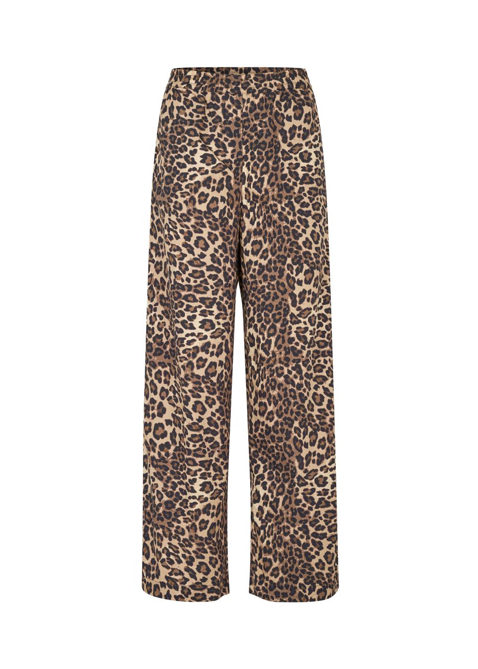 Modstrom Mood MD Leopard Print Pants flat lay front shot