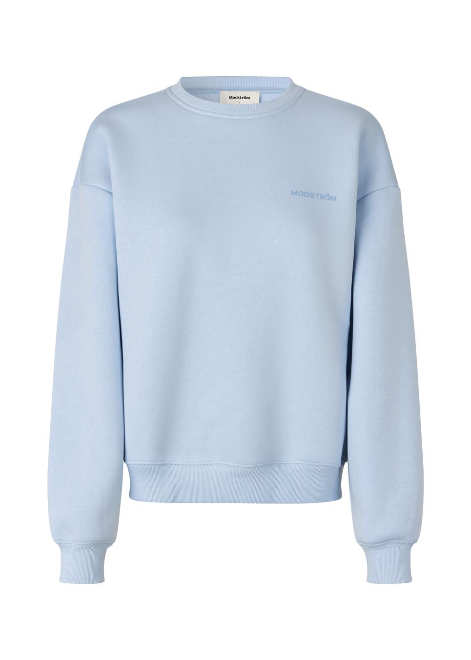 Modstrom Tia MD Sweatshirt – Cashmere Blue flat lay front shot