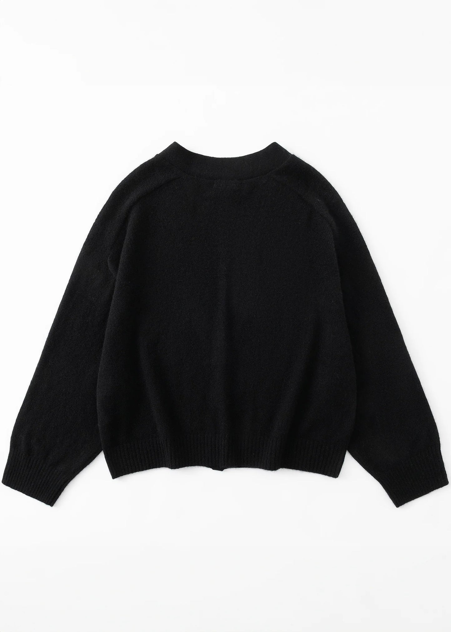 Aleger featherweight cardi in black back shot
