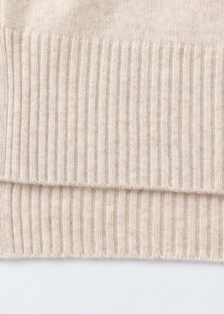 aleger cashmere blend oversized cardi in shell hem detail