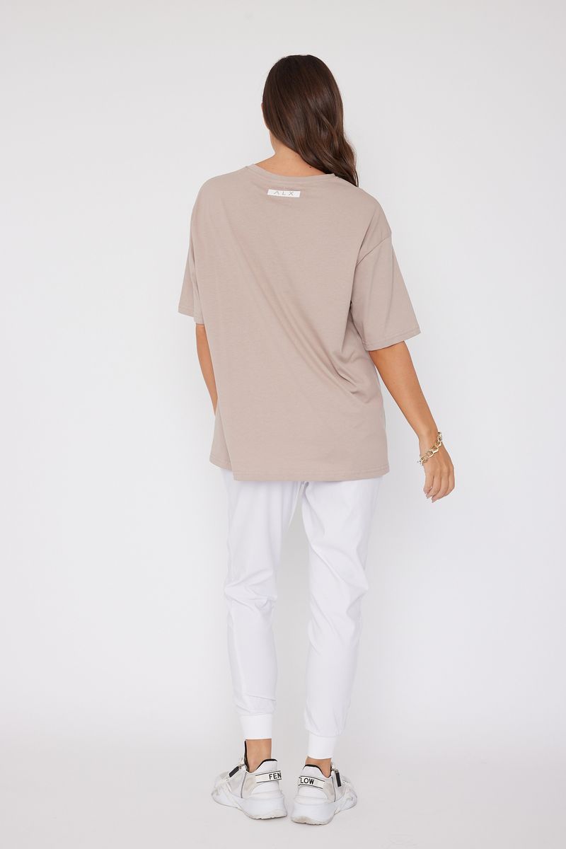 Alexandra women's Nix t-shirt in coco back shot