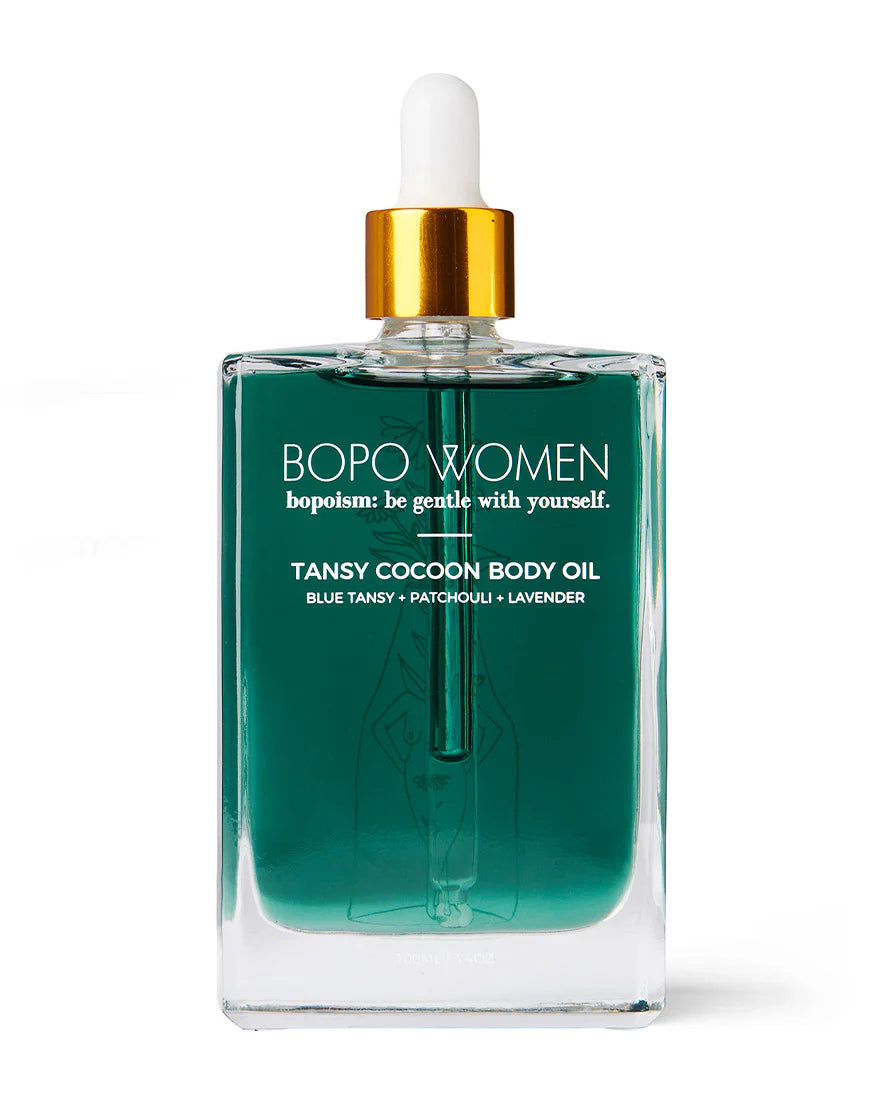 Bopo Tansy cocoon body oil product shot