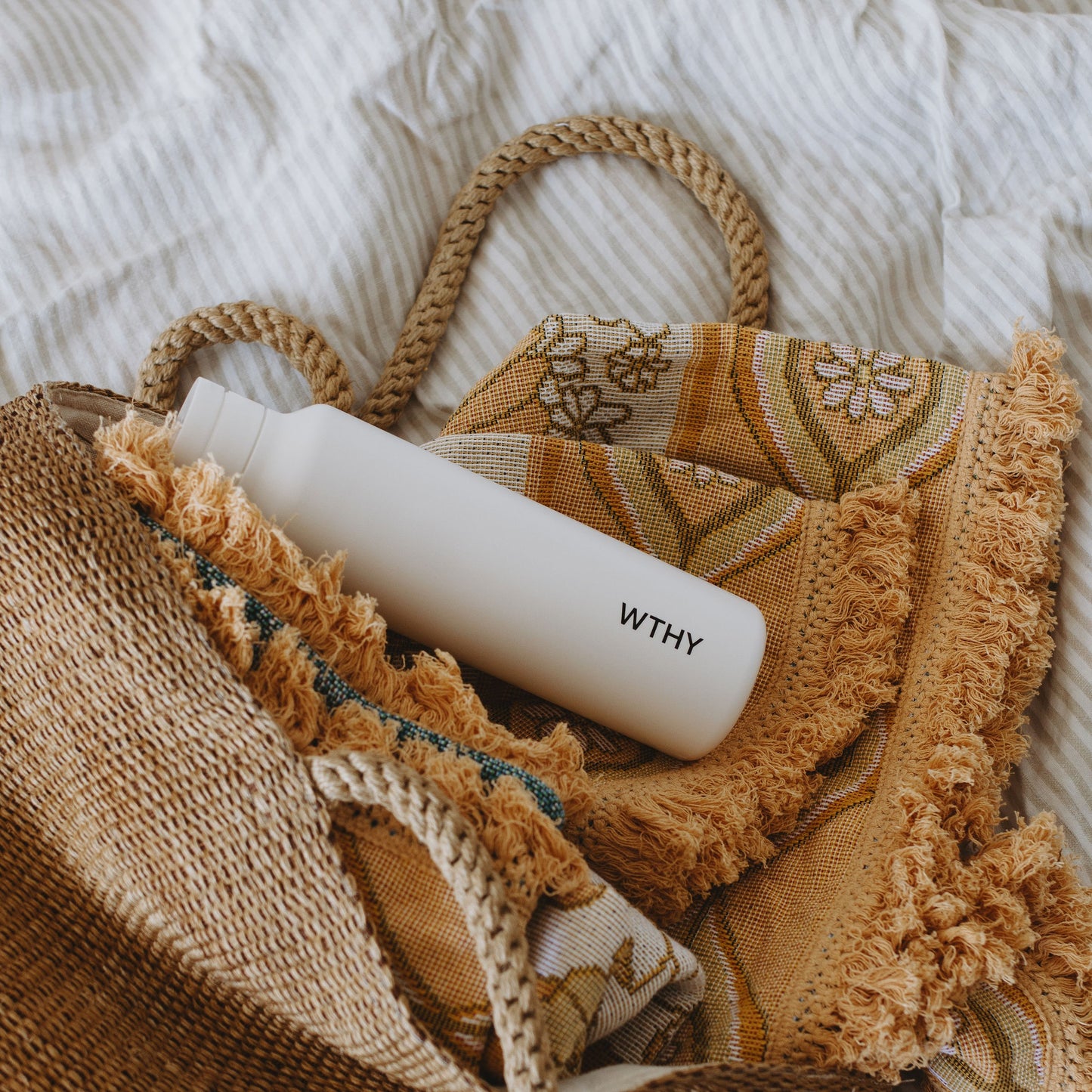 white Worthy drink bottle lifestyle shoot