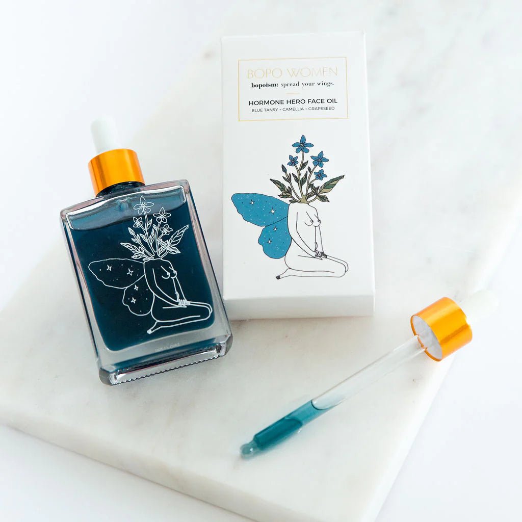 hormone hero face oil with box