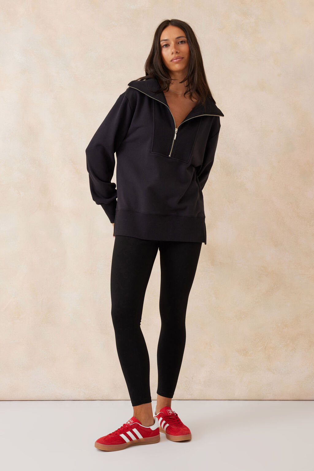 ceres half sip sweater in black 2