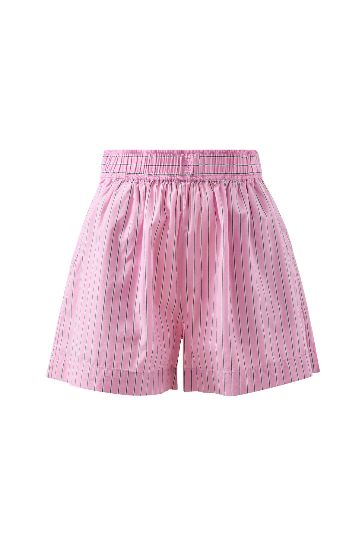 Ceres Life Mila Short in Hibiscus Pink Triple Stripe flat lay