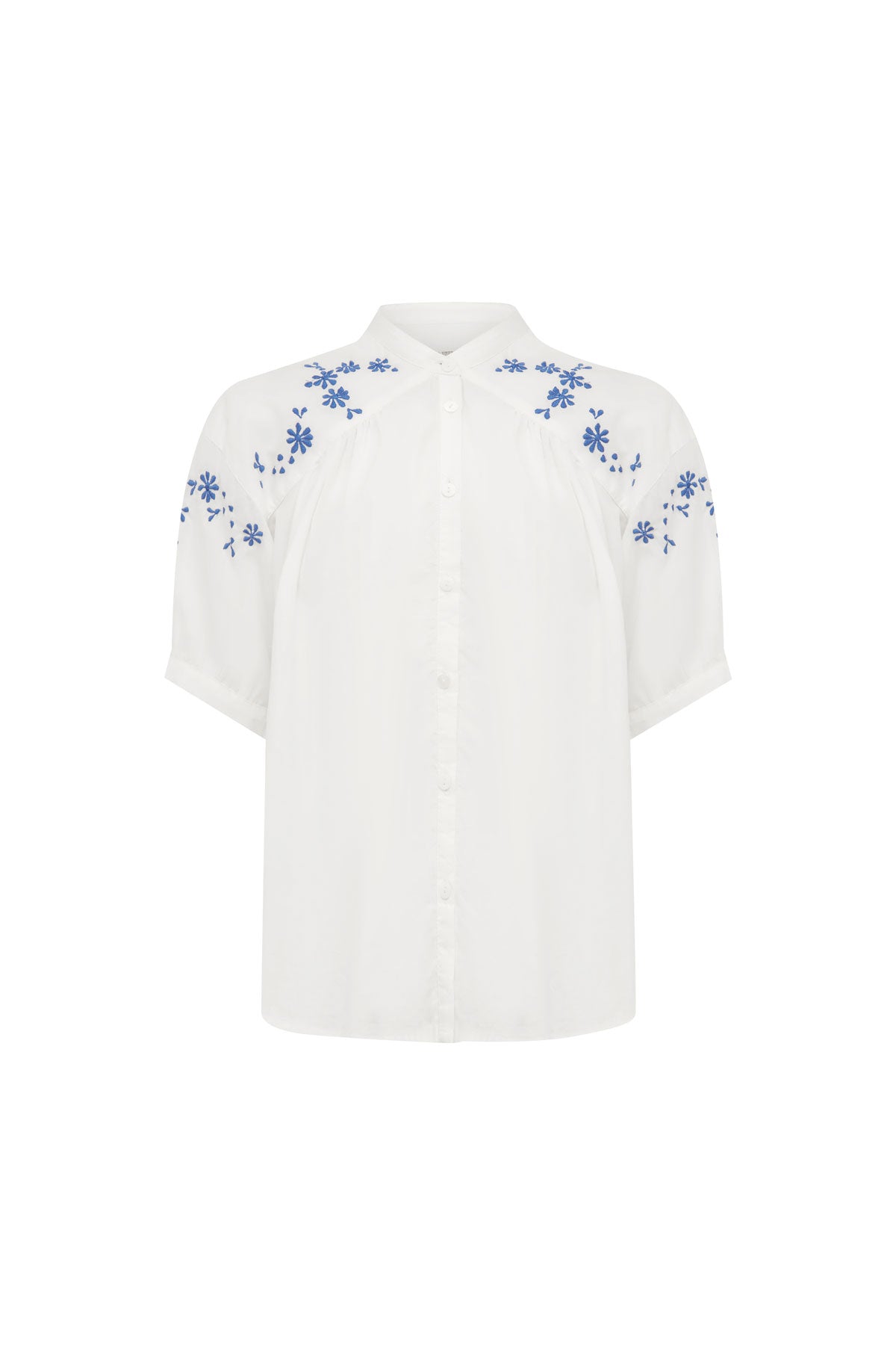 Rowie the label Cora Blouse campaign flat lay