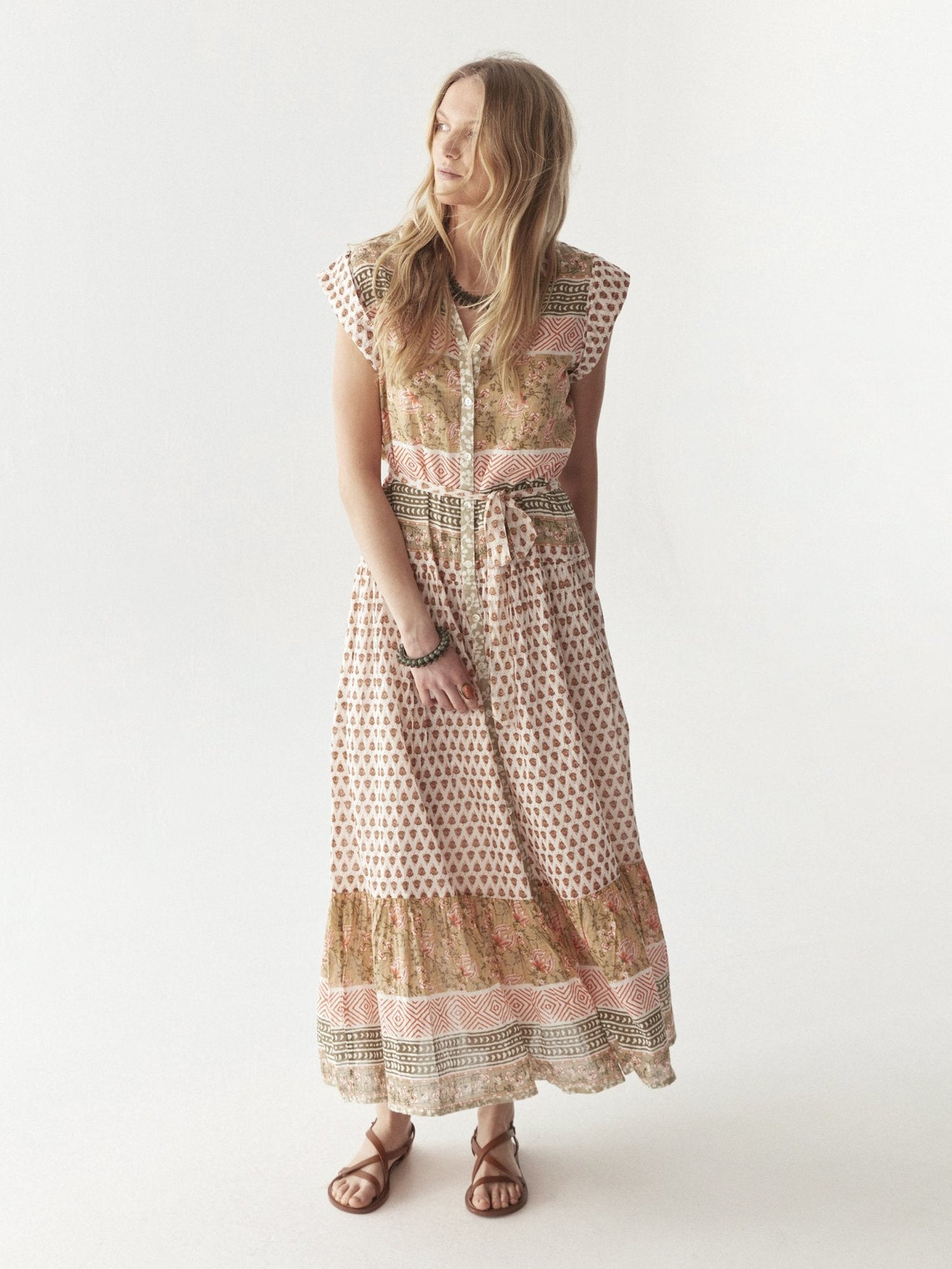 Maison Hotel Cris Dress in light forest