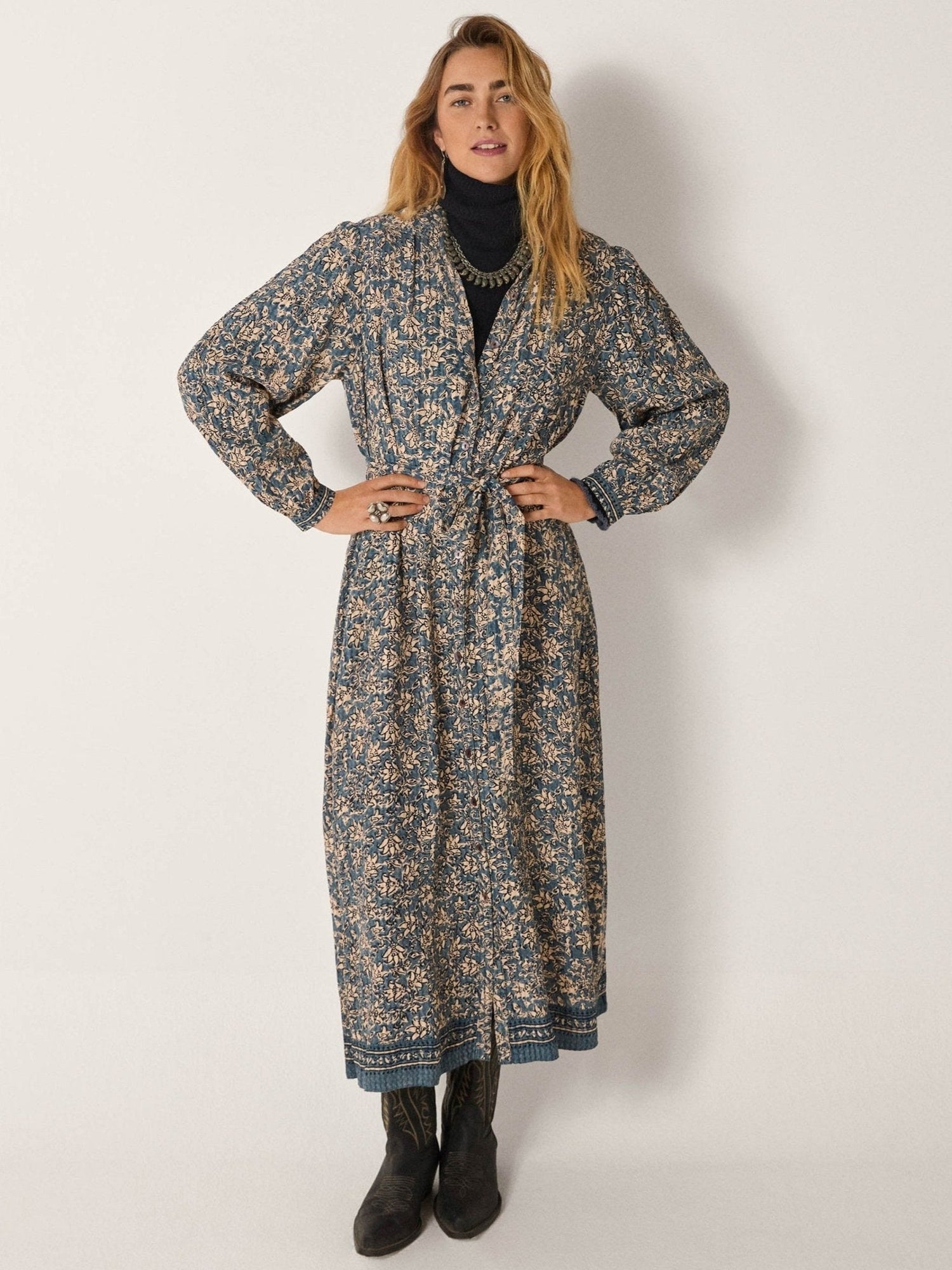 Maison Hotel Sienna Dress blue lion