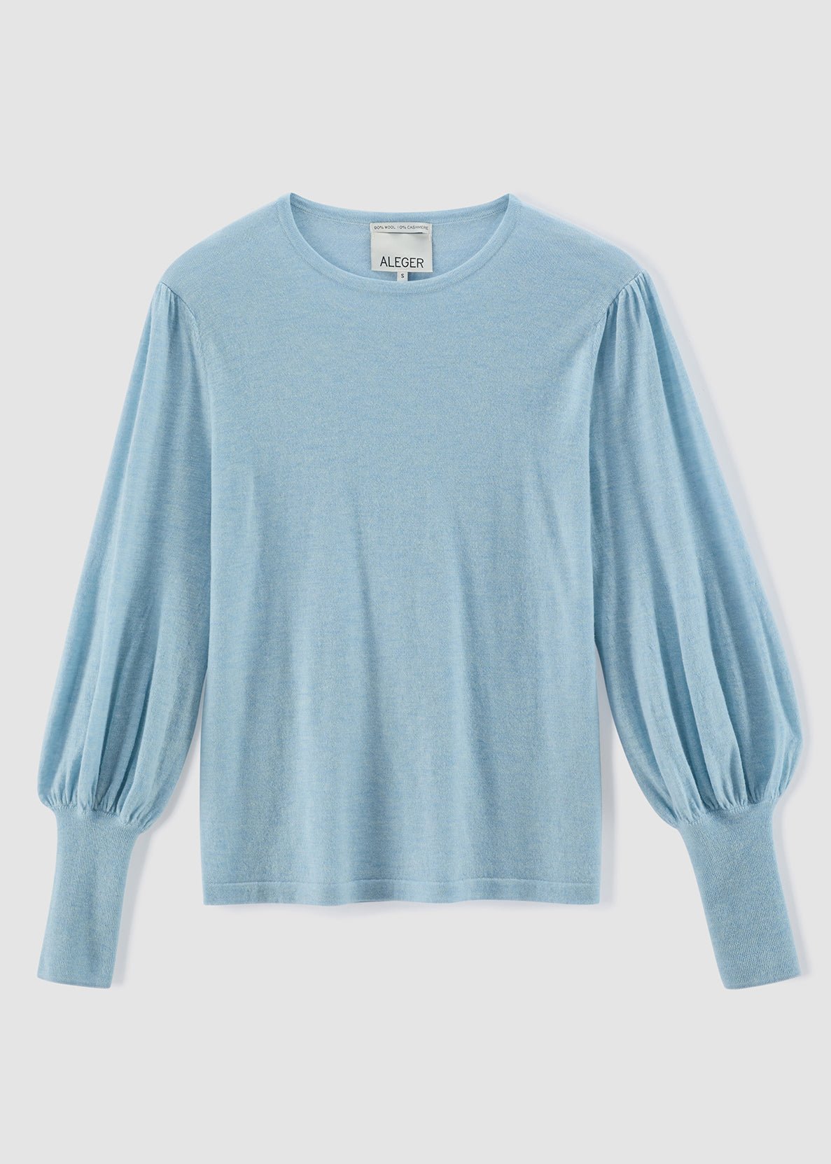 Aleger 071 bell sleeve pale blue 2