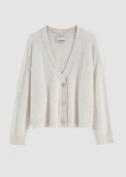 Aleger 275 cashmere cardi in terry2 flat lay