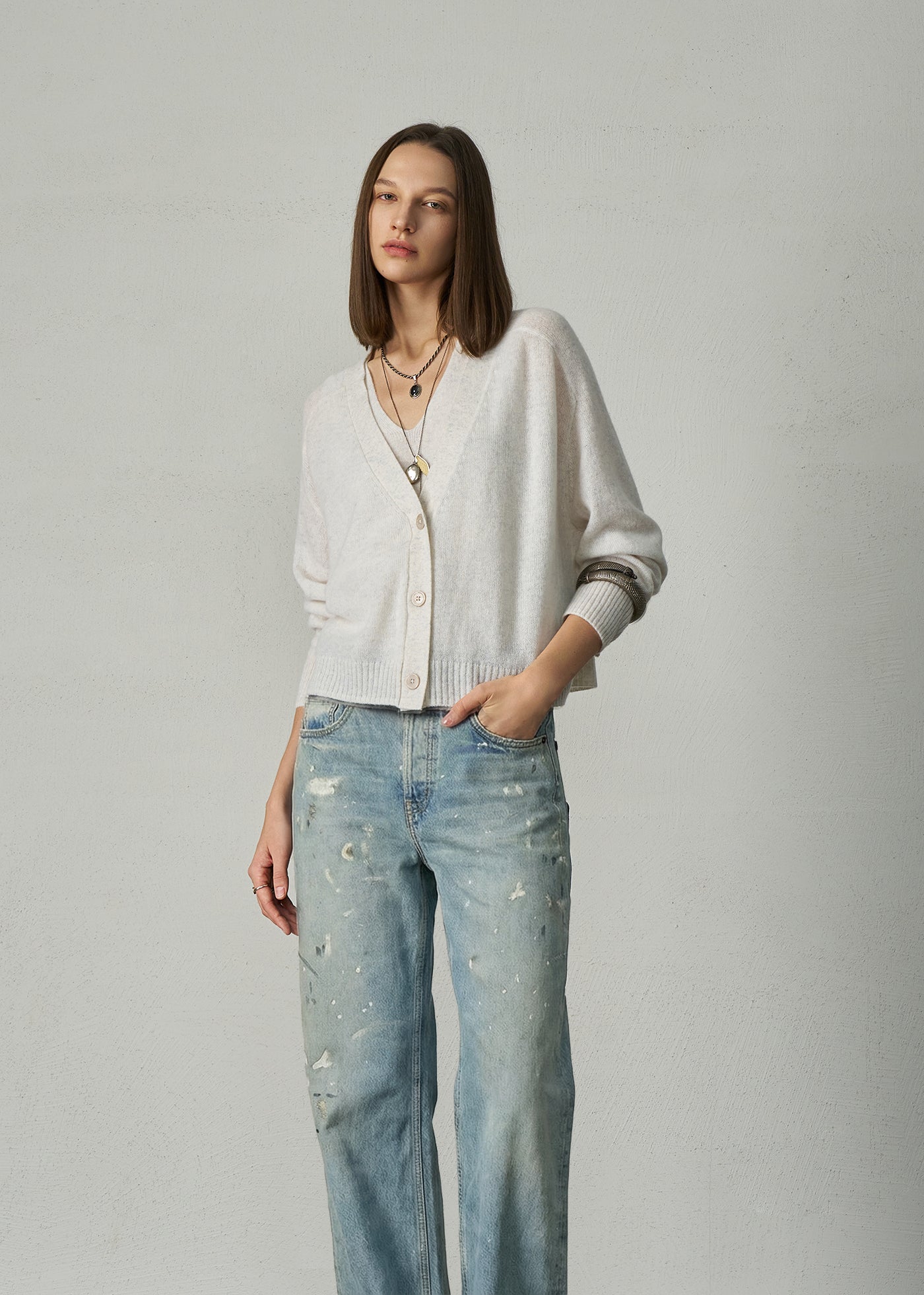 Aleger 275 cashmere cardi in terry2 2
