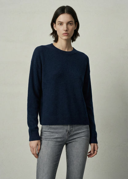 Aleger 294 cashmere sweater in navy 2