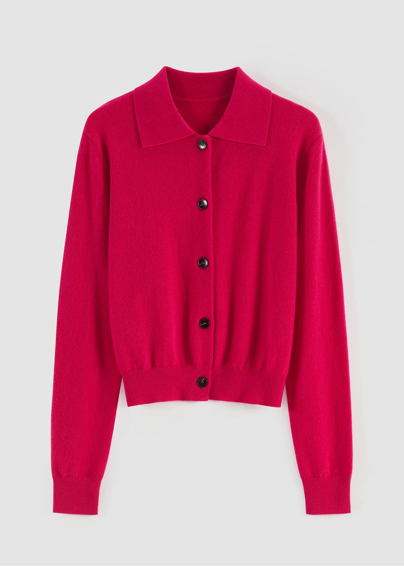 Aleger 491 cashmere cardi in fushia 2