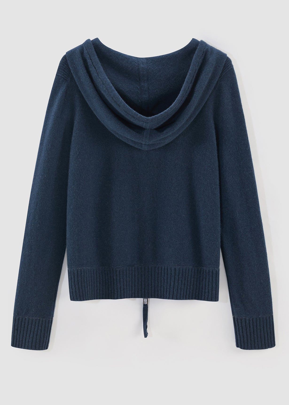 Aleger 496 cashmere hoody in storm blue 3