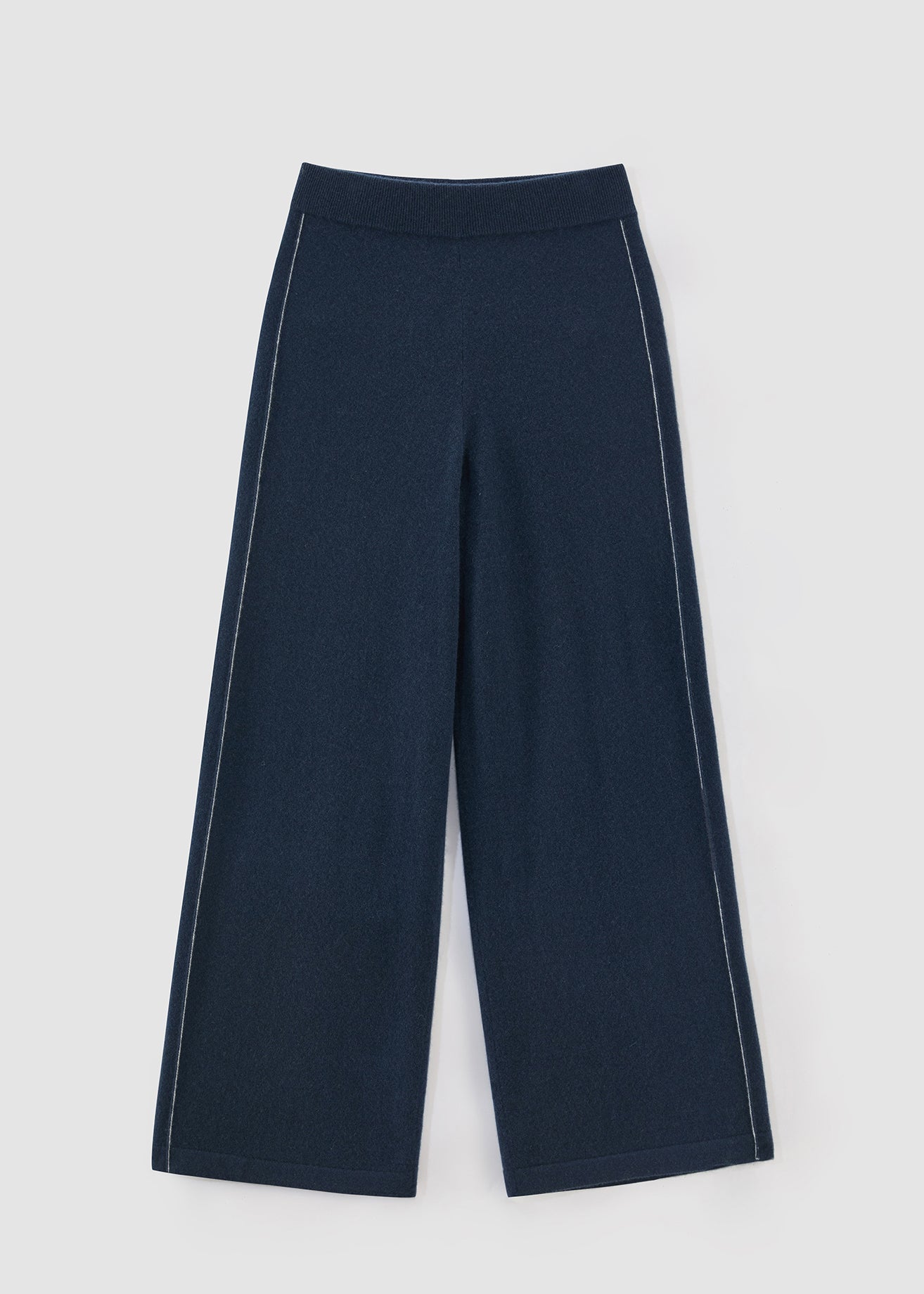 497 Cashmere Blend Side Stitch Pant – Storm Blue