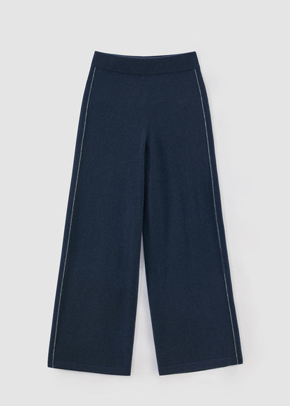 497 Cashmere Blend Side Stitch Pant – Storm Blue