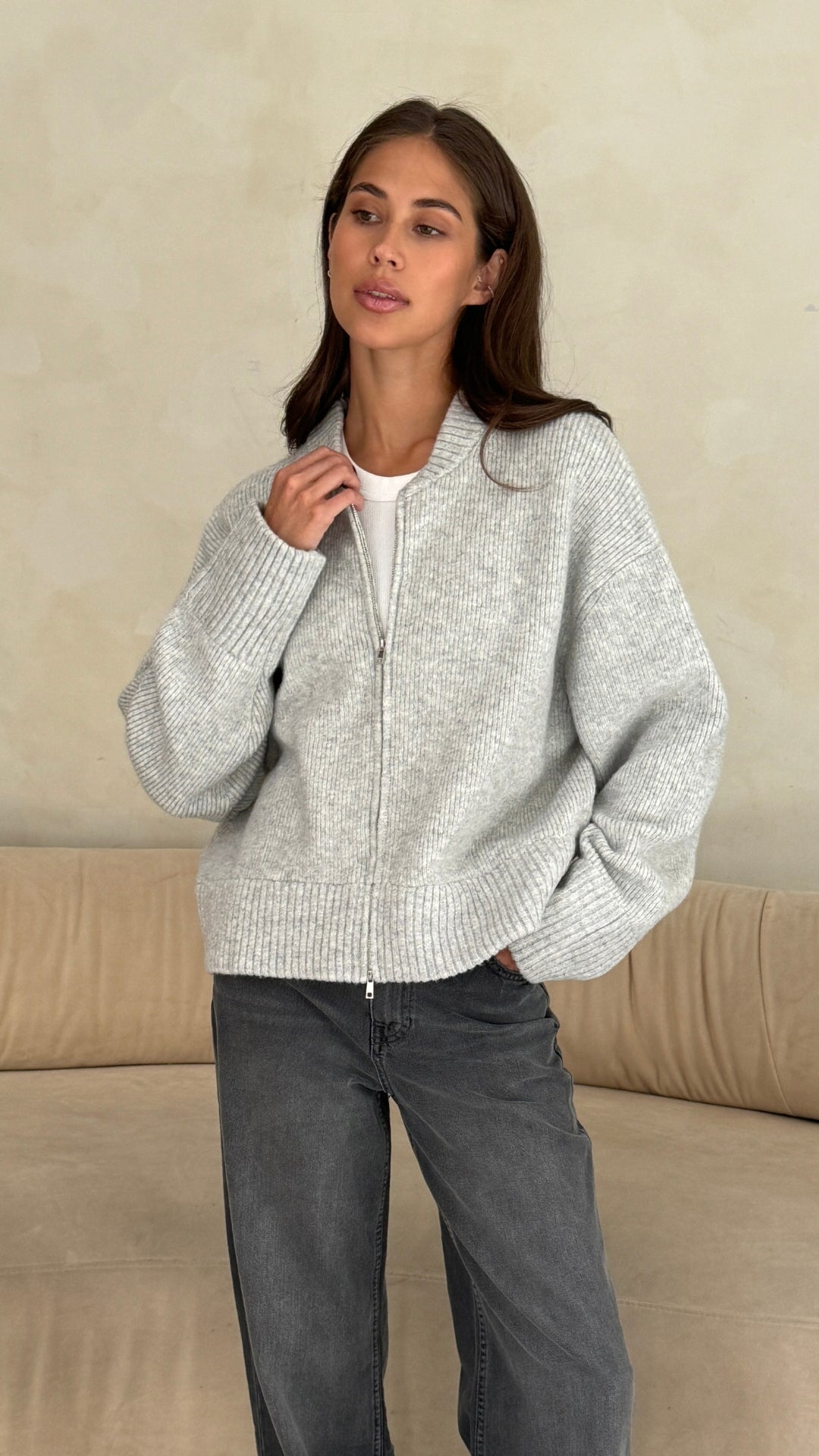 Charli – Zoe cardi in silver
