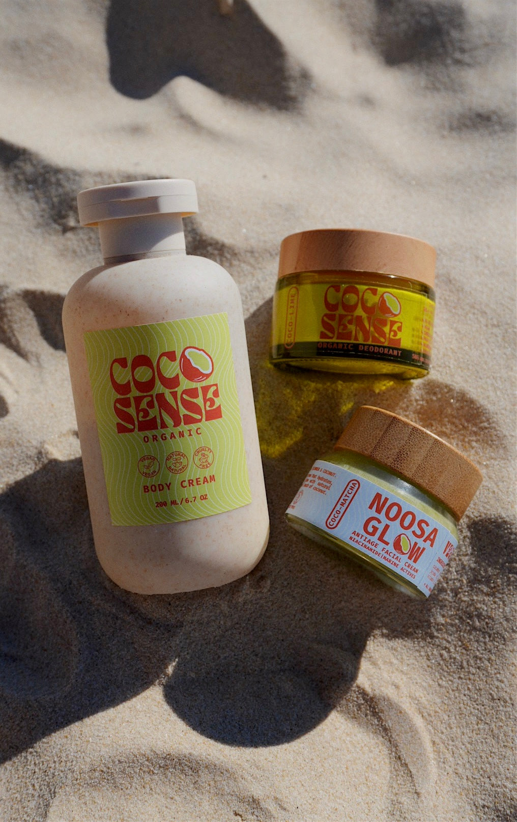 Coco Sense Noosa Glow antiage facial cream with body cream and natural deo