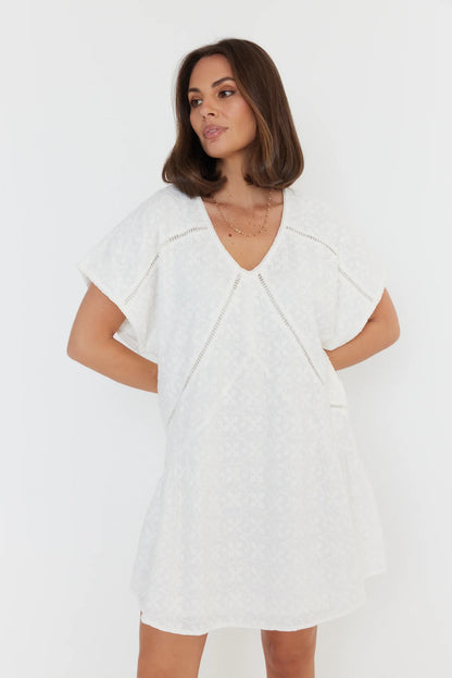 Alexandra Isaac dress in white 6