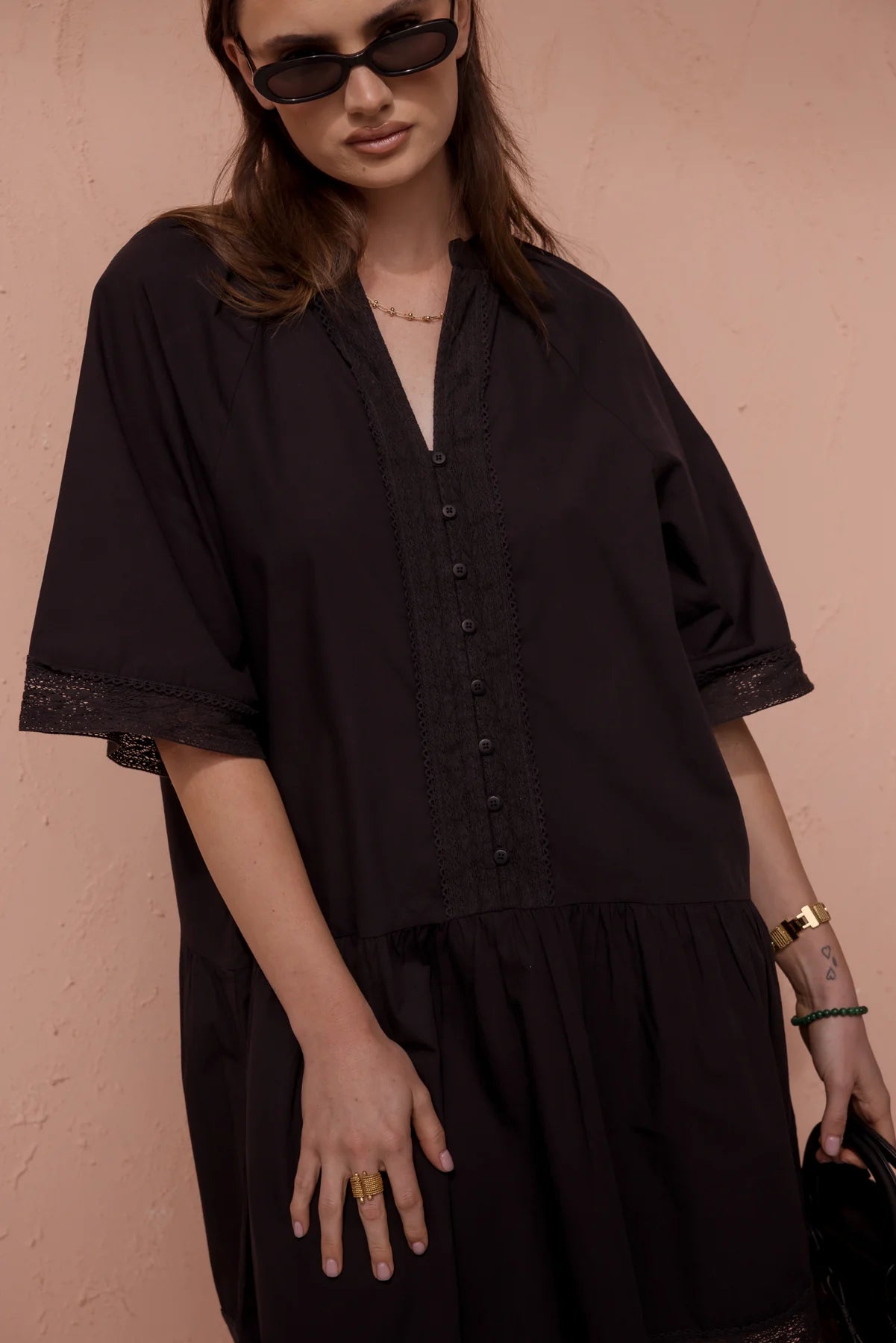 Alexandra Josah dress in black 1