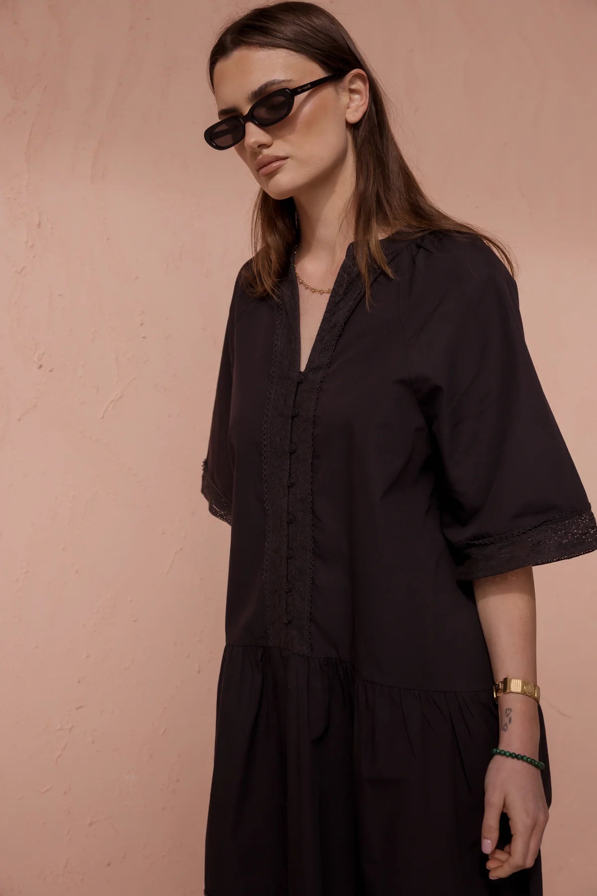 Alexandra Josah dress in black 4