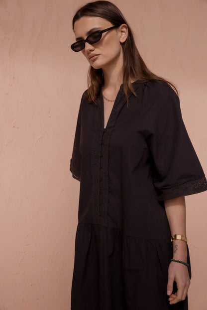 Alexandra Josah dress in black 4