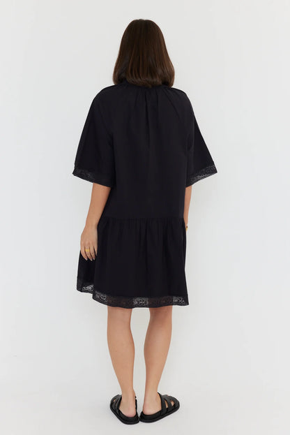 Alexandra Josah dress in black back shot