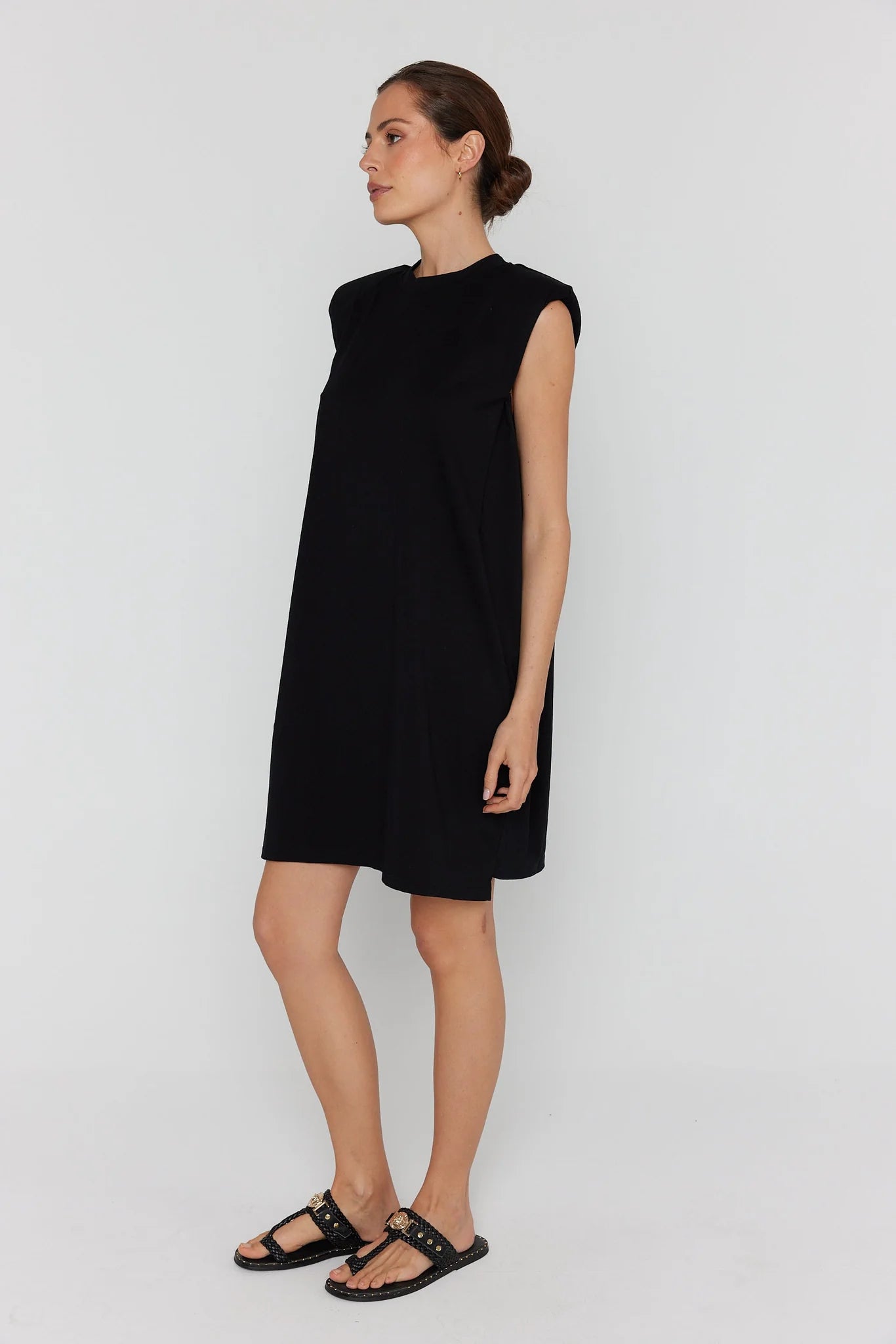 Alexandra Marni dress in black side on 2