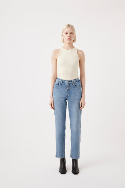 Outland Denim Zoe high split jeans in unity