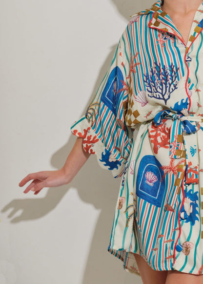 Asha 11 Mbau Dress - Tides close up side