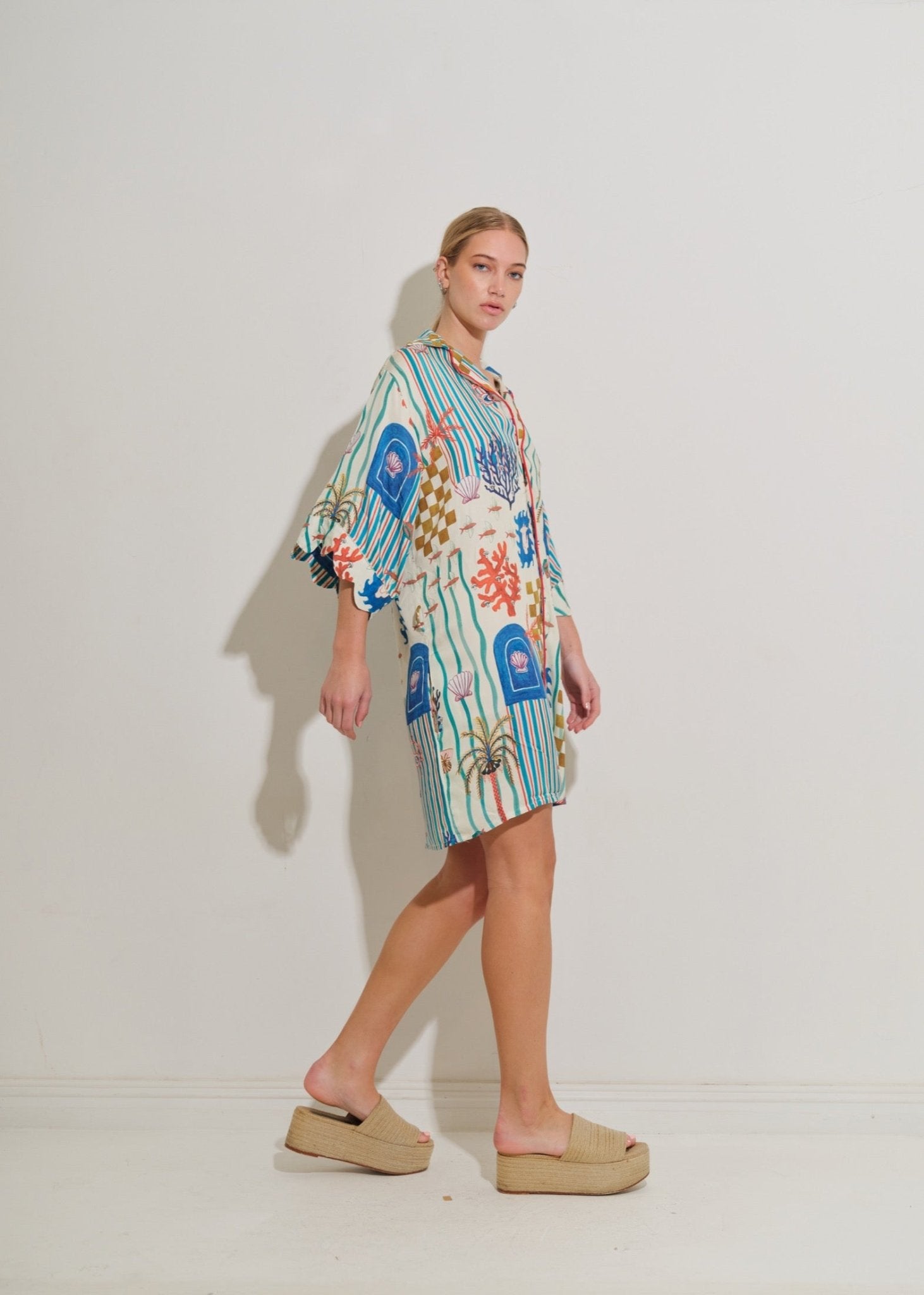 Asha 11 Mbau Dress - Tides side 2