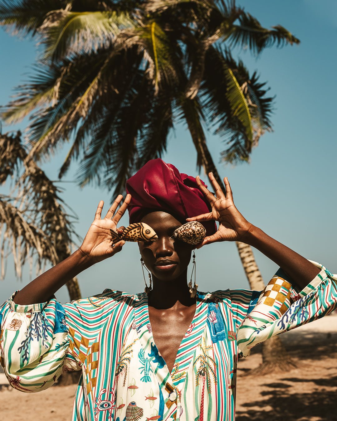 Asha 11 campaign image Mbau Dress in Tides