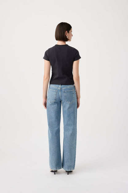Outland denim Mia mid wide leg cadence back shot