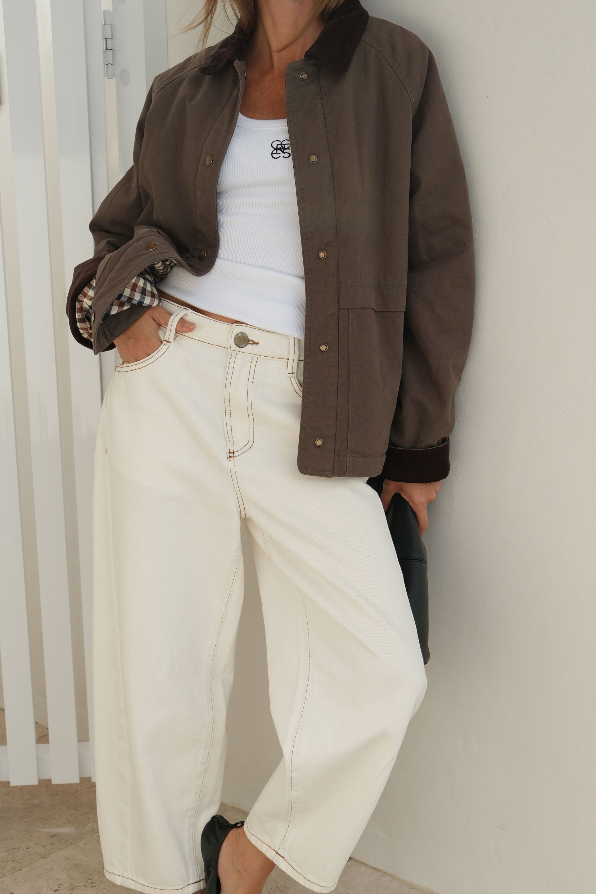 Ceres Life Blair Barn Jacket in Moss 3